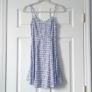 Blue and White Dress